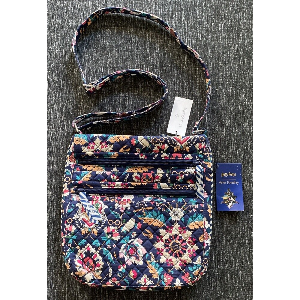 Vera Bradley HARRY POTTER Home To Hogwarts Triple Zip Hipster crossbody bag NEW